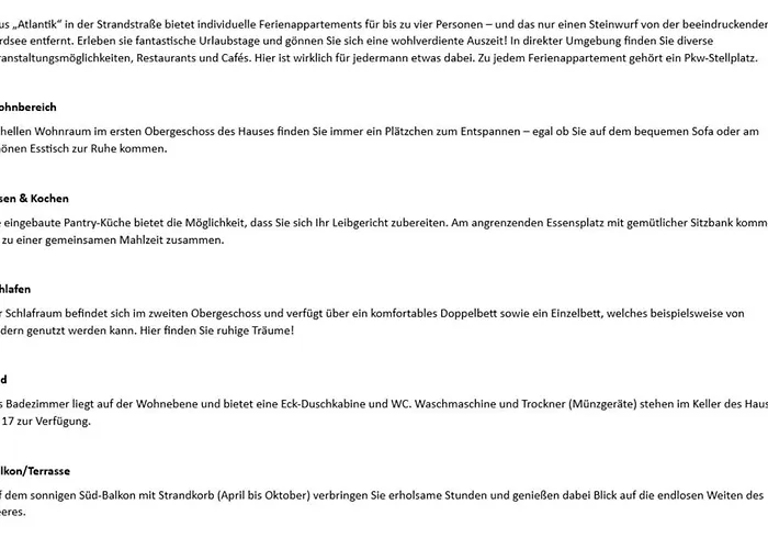 Atlantik - Strandstr 15, App 11 *